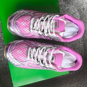 Bottega Veneta Pink and Silver Athletic Sneakers